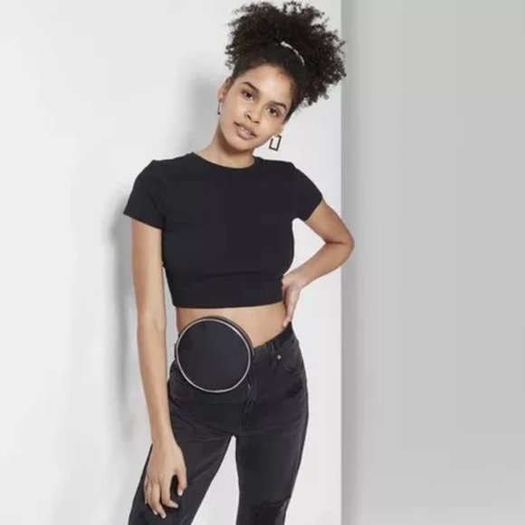 wild fable Tops - 🖤 Wild Fable Black Cropped Baby Tee 🖤